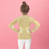 Close-up of CB6-36 kids rash guard fabric texture and quality.